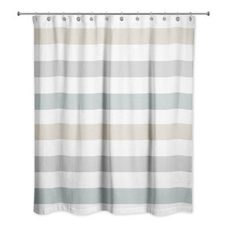 Boucher Striped Shower Curtain