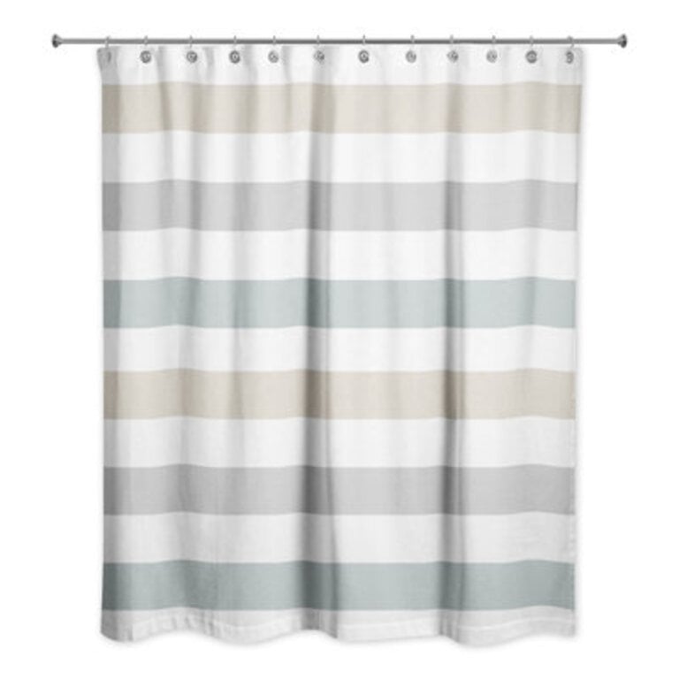 Boucher Striped Shower Curtain
