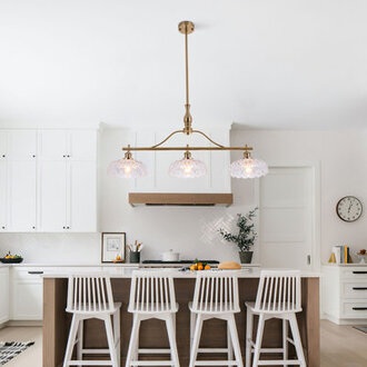 Kelbe 3 - Light Dimmable Modern Linear Chandelier