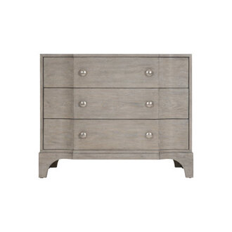 Albion 3 - Drawer Nightstand in Pewter