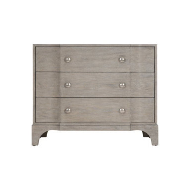 Albion 3 - Drawer Nightstand in Pewter