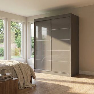Charlisha 59 Armoire with Adjustable Shelves Hanging Rod