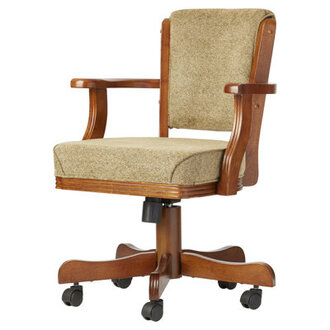 Amirbek 19 H Upholstered Oak Armchair