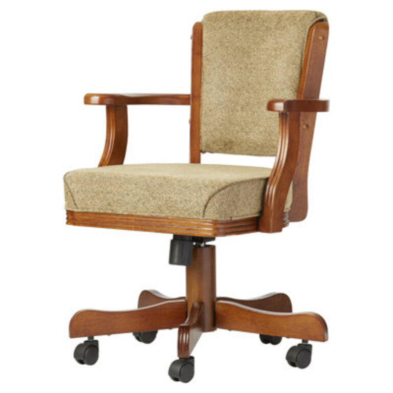 Amirbek 19 H Upholstered Oak Armchair