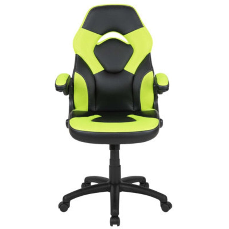 Ariquer High-Back Racing Style Gaming Chair with Headrest and Flip-Up Arms