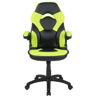Ariquer High-Back Racing Style Gaming Chair with Headrest and Flip-Up Arms