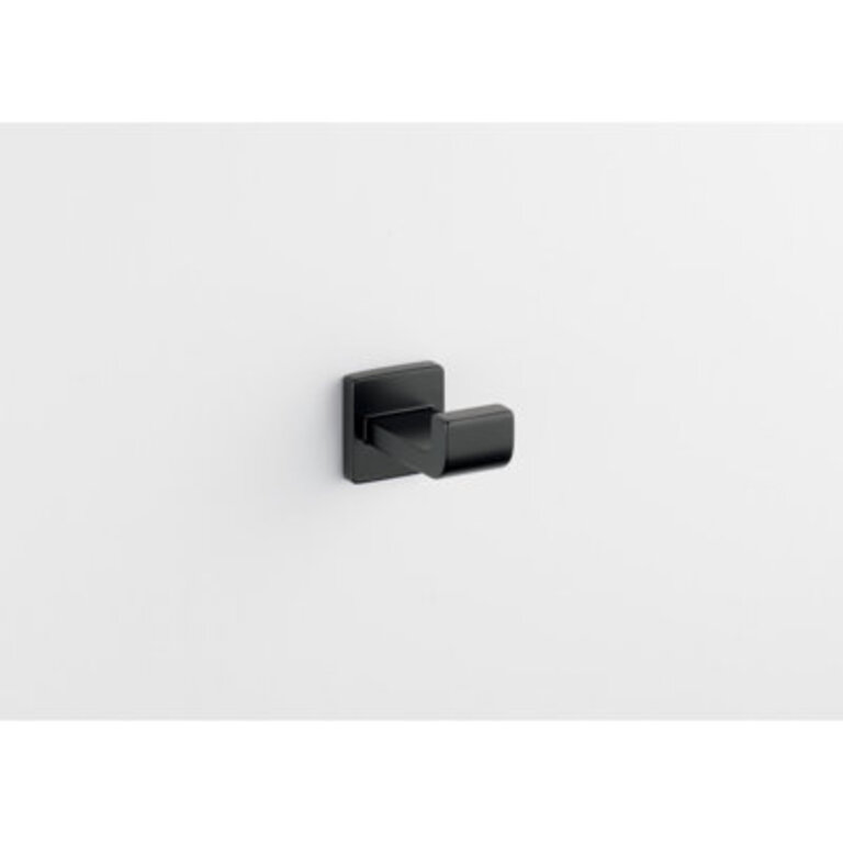 Ara Single Towel Hook Bath Hardware Accessory in Matte Black