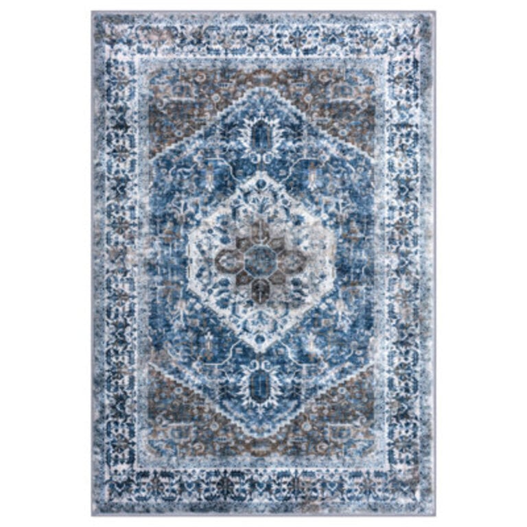Jodhveer Area Rug Washable Rug Non-Slip Backing Indoor Rugs