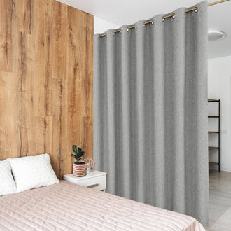 Linen Textured 100 Blackout Grommet Sliding Patio Door Curtain Panel