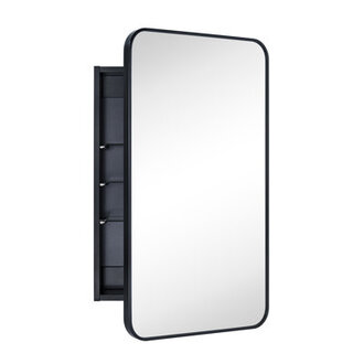 Garnes Recessed or Surface Mount Framed Medicine Cabinet with Adjustable Shelves