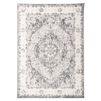 Hector Performance Oriental GrayIvoryBlack Indoor Rug