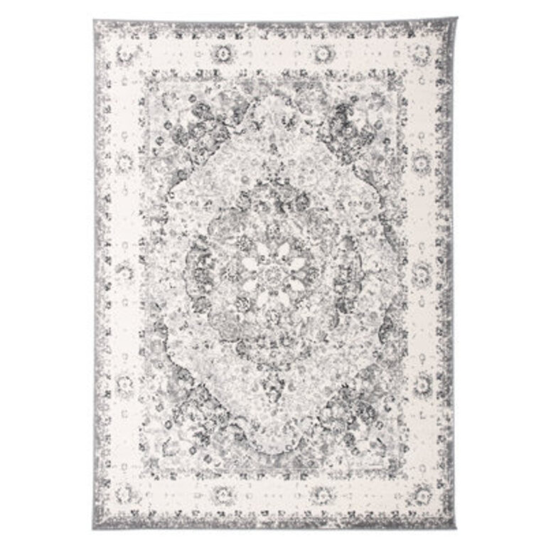 Hector Performance Oriental GrayIvoryBlack Indoor Rug