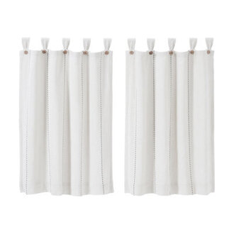 Cumberledge Cotton Striped Tailored Cafe Curtain