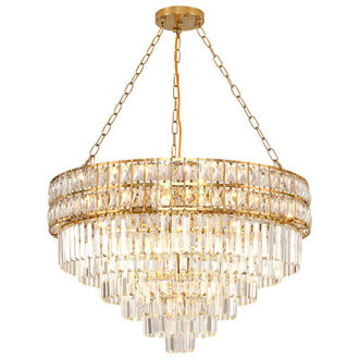 Imma Crystal Empire Chandelier with Crystal Accents