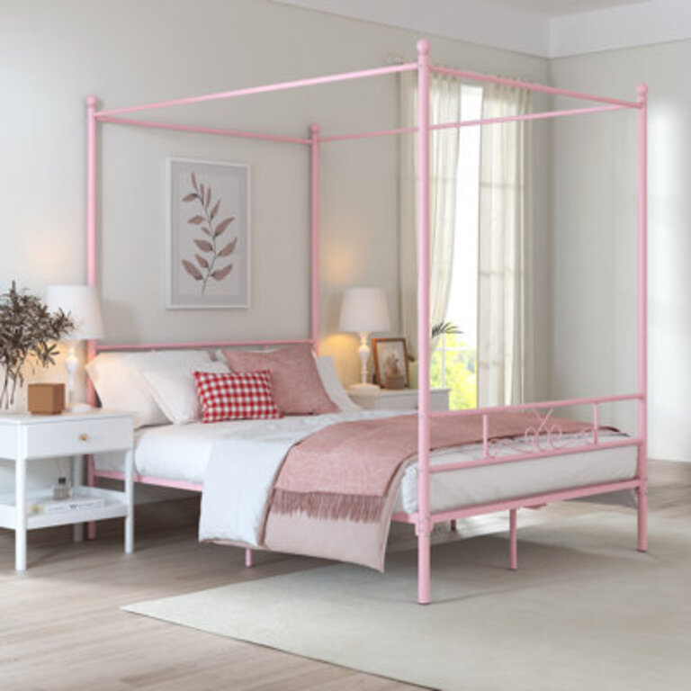 Alex-Jay Metal Canopy Bed
