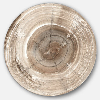 Natural Elements Circle I - Painting Metal Circle