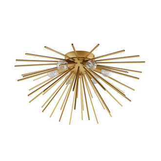 Eadey Flush Mount Sputnik Ceiling Lamp in Gold