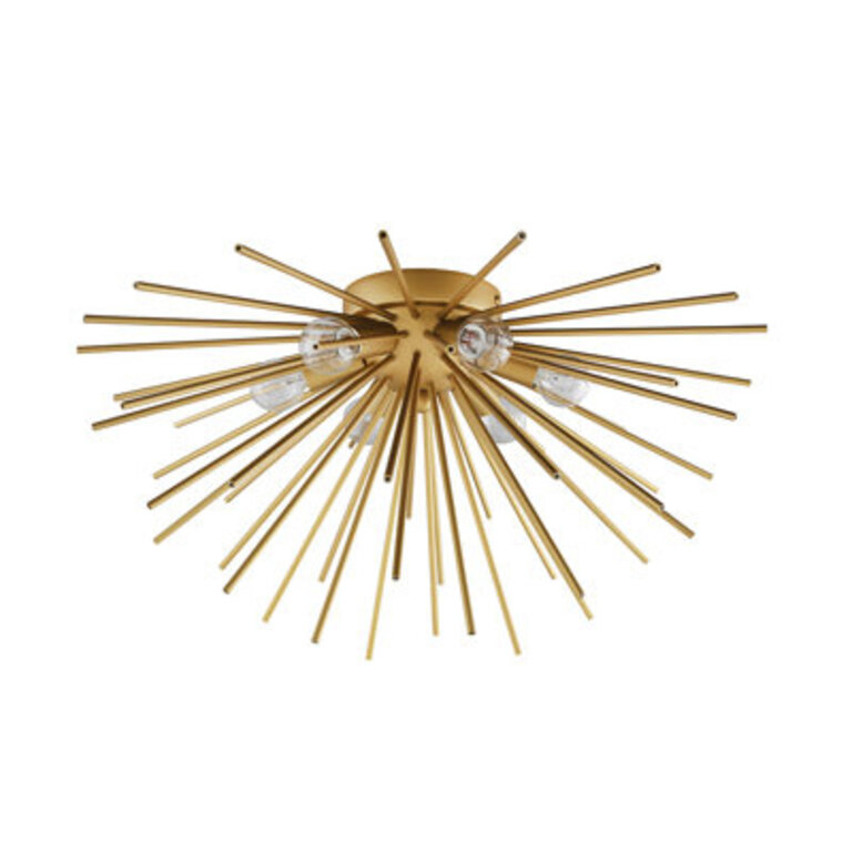 Eadey Flush Mount Sputnik Ceiling Lamp in Gold