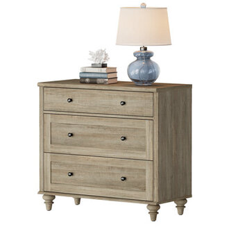 Scarlett Nightstand For Bedroom With 3 Drawers Mid Century Modern Wooden Closet Storage Organizer