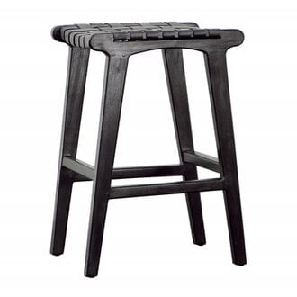Valeria Leather Counter Stool