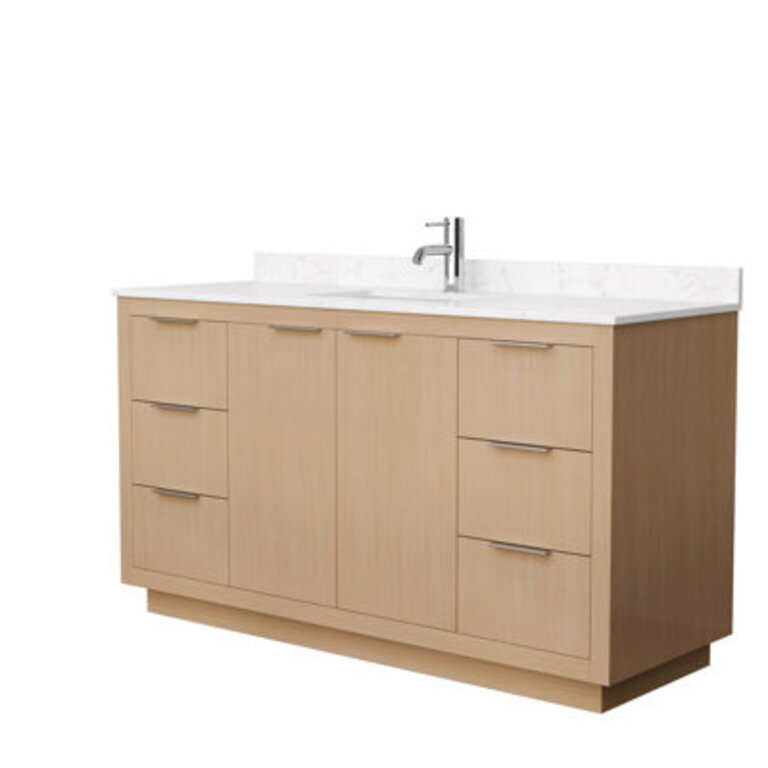 Maroni 60 Single Bathroom Vanity with Marble Top