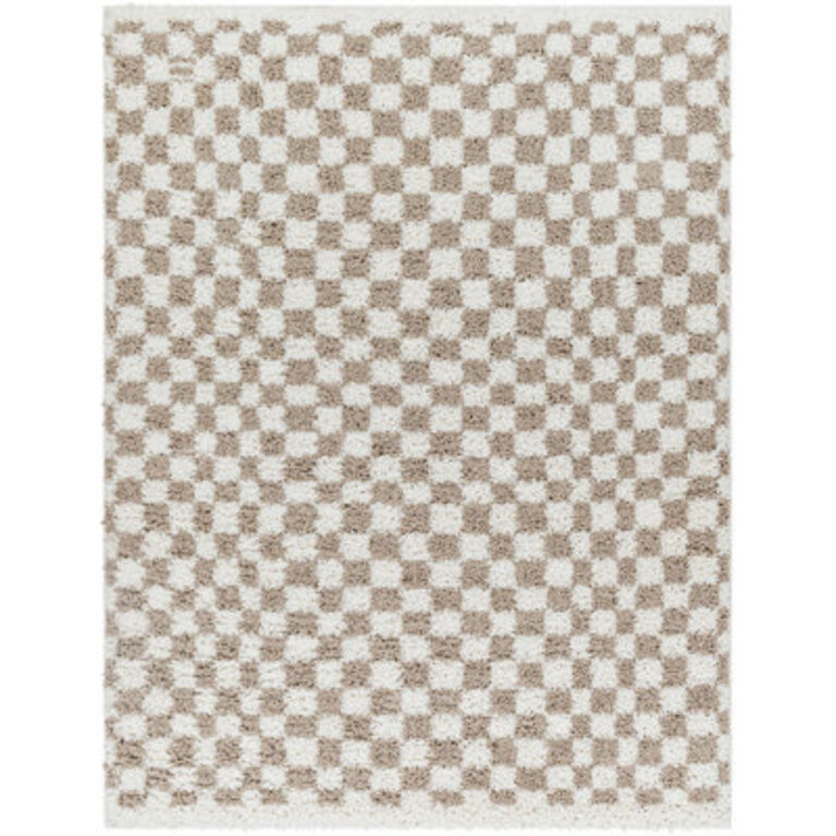 Cabble Checkered Polyester Area Rug