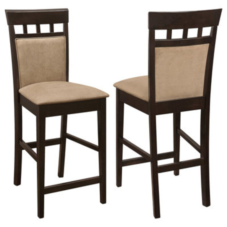 Anastin Upholstered Counter Stool with Solid Wood Frame