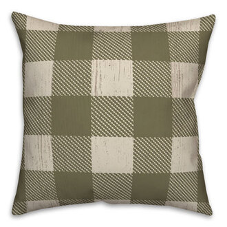 Checkered Square Throw Pillow