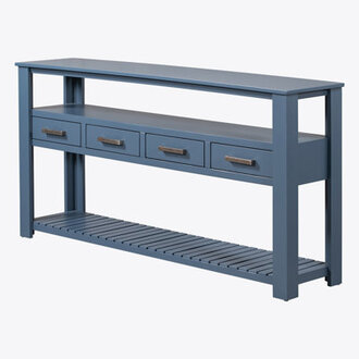 Eileen 622 Modern Console Table hallway table sofa table with 4 Drawers and 2 Shelves