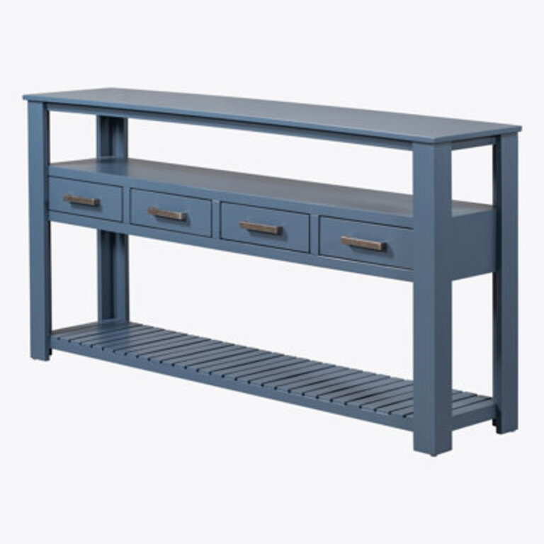 Eileen 622 Modern Console Table hallway table sofa table with 4 Drawers and 2 Shelves