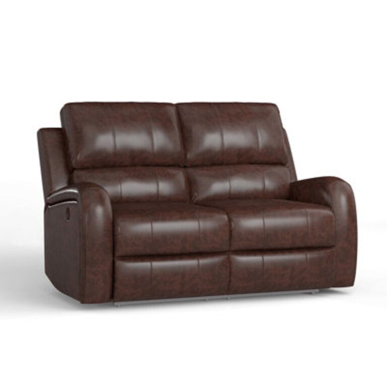 Modern and Upholstered Vegan Leather Power Reclining Sofa with USB Charge Port
