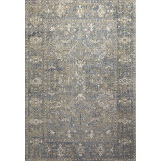 Chris Loves Julia x Loloi Rosemarie Oriental SandLagoonOff White Area Rug