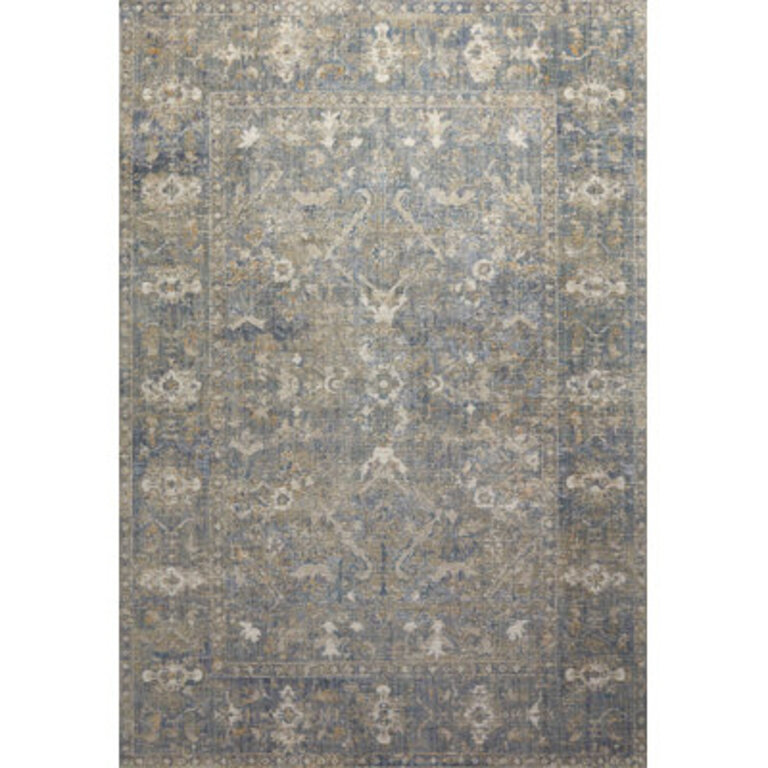 Chris Loves Julia x Loloi Rosemarie Oriental SandLagoonOff White Area Rug