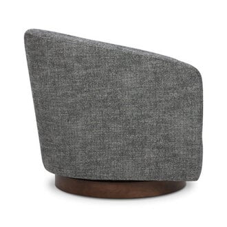 Bennett Upholstered Swivel Barrel Chair