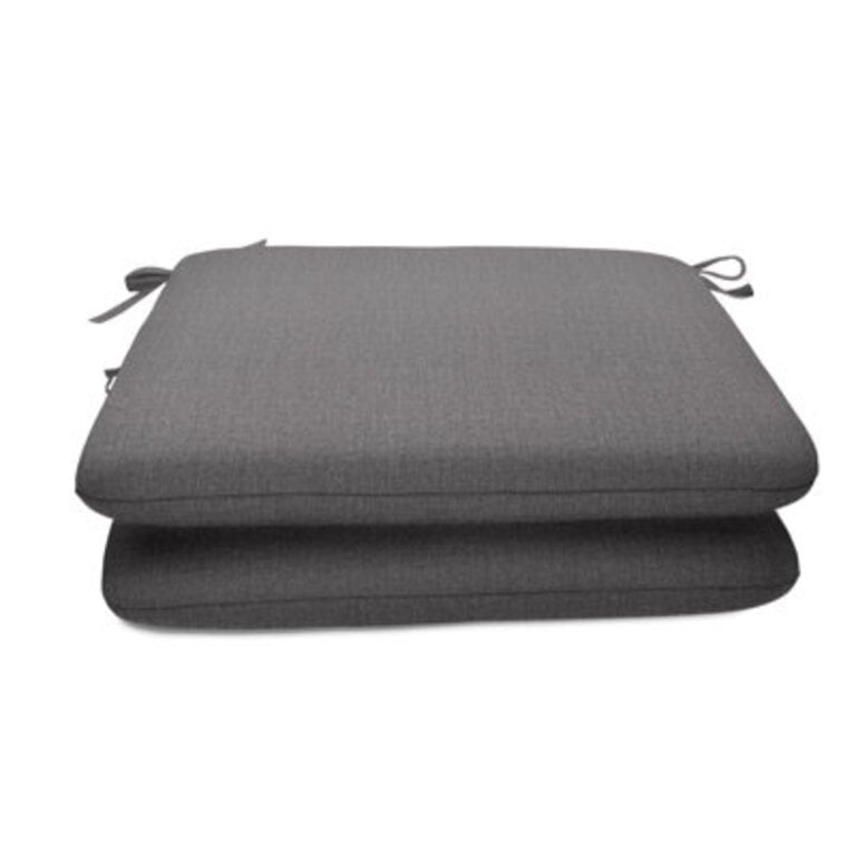 Casual Cushion Sunbrella Fabric 2-Piece IndoorOutdoor Seat Pad Cushion