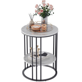 Braidon Marble Top End Table