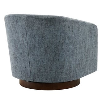 Bennett Upholstered Swivel Barrel Chair
