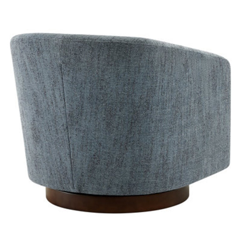 Bennett Upholstered Swivel Barrel Chair