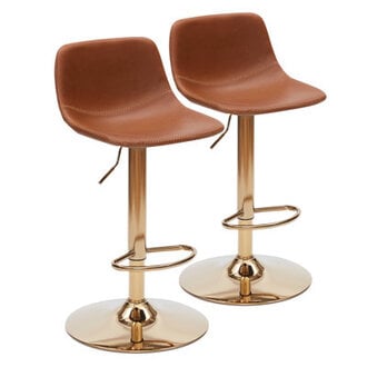 Chaquilla Swivel Upholstered Adjustable Height Counter Stool