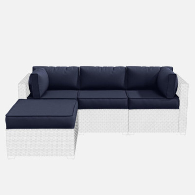 9-Piece Outdoor Replacement Cushion Set SeatBack Cushion Set Of 3 Seats  5 Backs  1 Footrest
