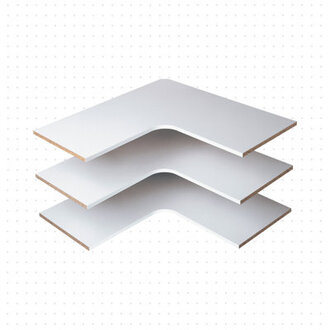 Grid 3 Piece Corner Shelf