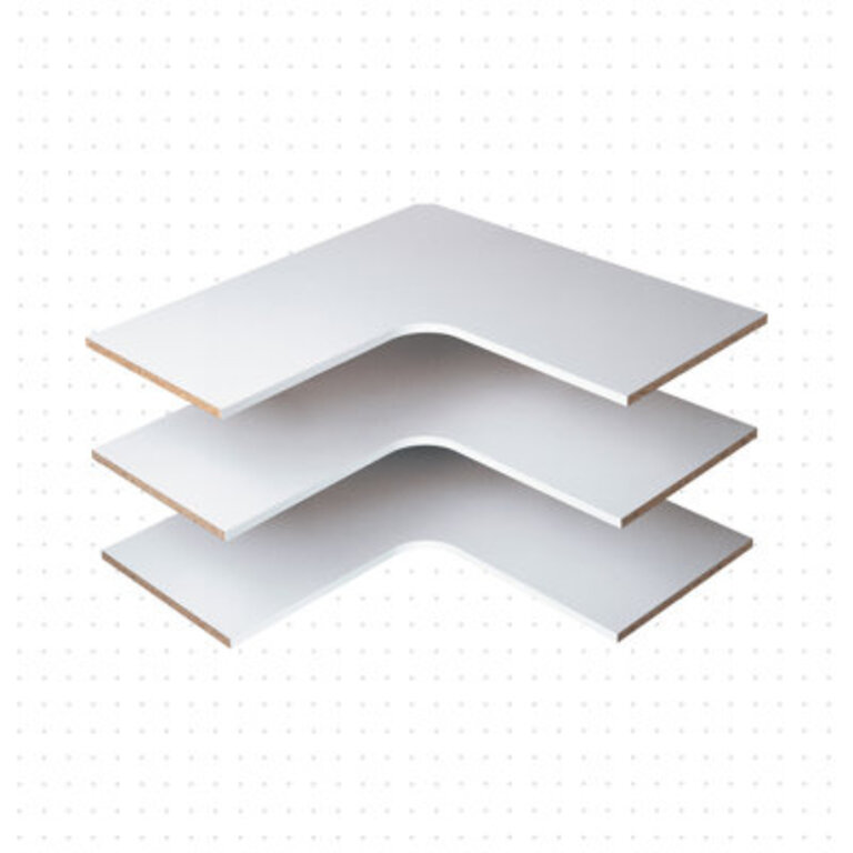 Grid 3 Piece Corner Shelf