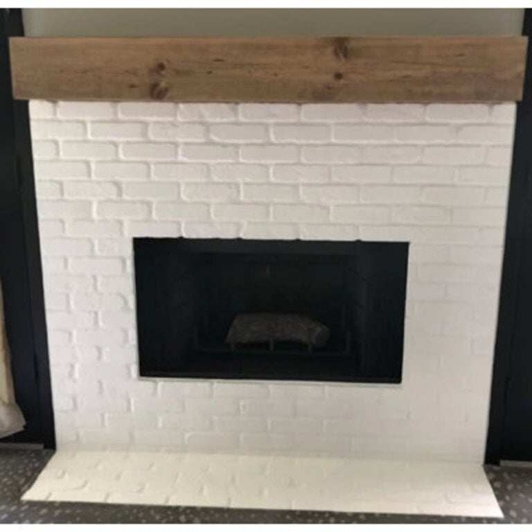 Midwood Hand Carved Rustic XL Fireplace Mantel Shelf