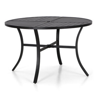 Alyah Round Metal Outdoor Dining Table