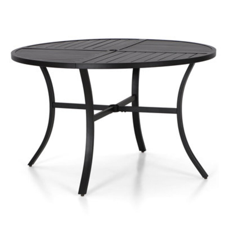 Alyah Round Metal Outdoor Dining Table