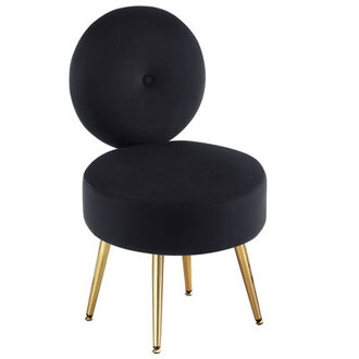 Noehly Upholstered Velvet Accent Stool Vanity Chair