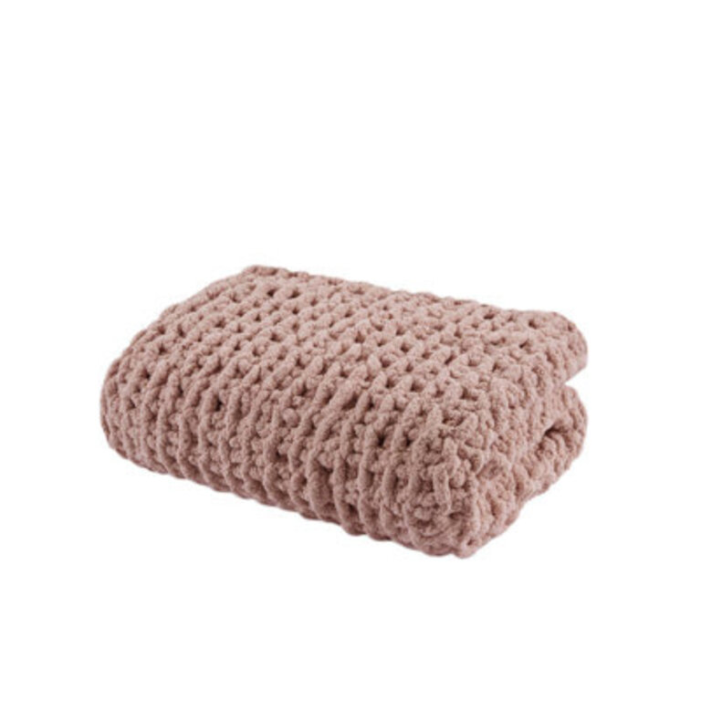 Chenille Chunky Knit Luxurious Soft Handmade Throw