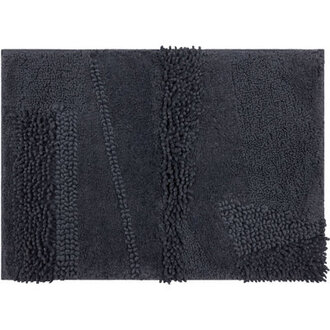 Laverne HighLow StainFade Resistant Non-Slip Machine Washable Bath Mat
