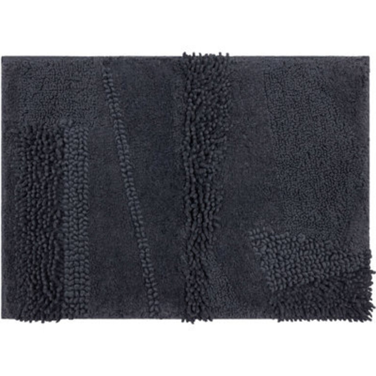 Laverne HighLow StainFade Resistant Non-Slip Machine Washable Bath Mat