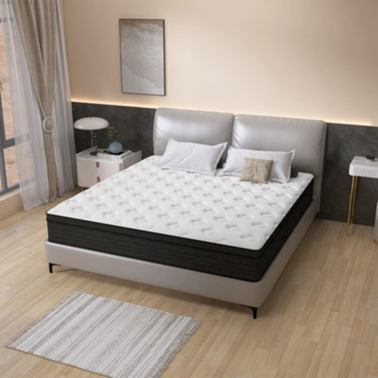 8101214 Medium Pocket Spring Hybrid Mattress with CertiPUR-US Certified Foam